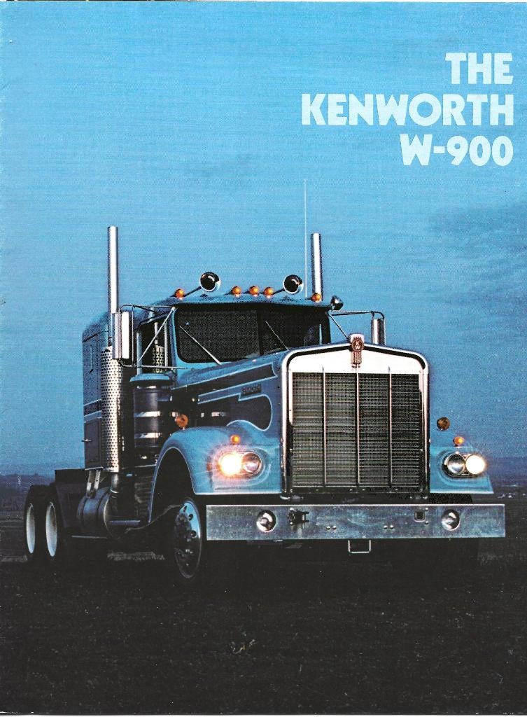Kenworth W 900 brochure camion vrachtwagen (KW900), Boeken, Ophalen of Verzenden, Zo goed als nieuw, Vrachtwagen