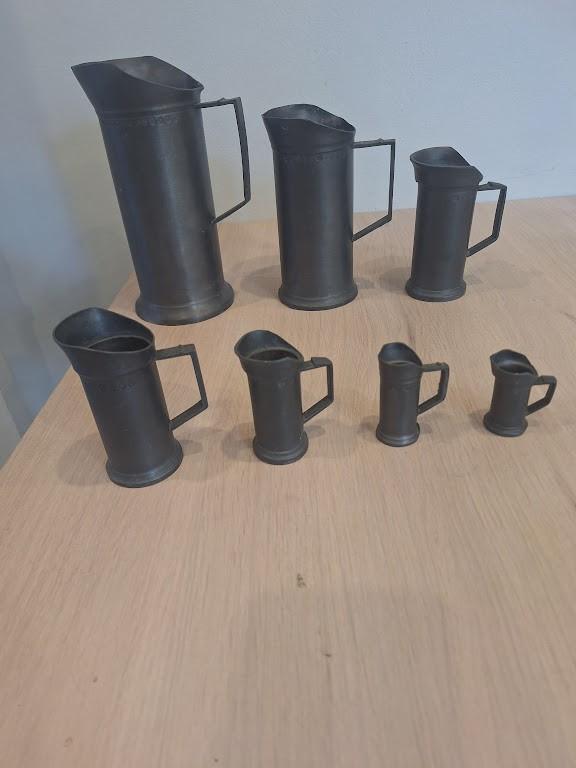 tinnen kannen, Antiek en Kunst, Antiek | Tin, Ophalen