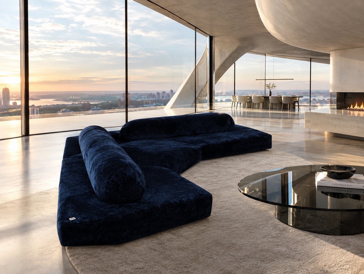 Edra On the Rocks 6 modulaire bankelementen stof T