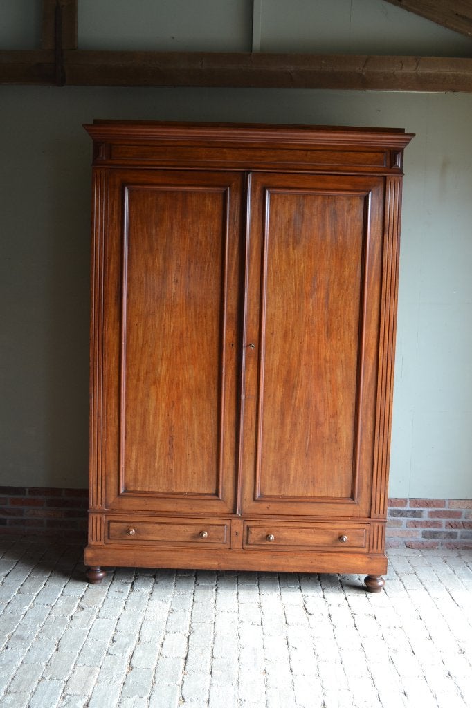 Prachtige strakke antieke mahonie houten kast., Antiek en Kunst, Antiek | Meubels | Kasten, Verzenden