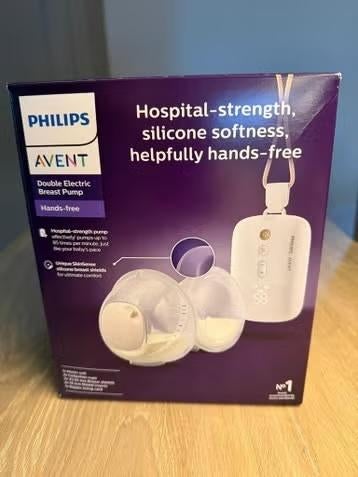 Philips Avent Dubbele Elektrische Borstkolf - Handsfree, Ophalen of Verzenden, Zo goed als nieuw, Borstkolf