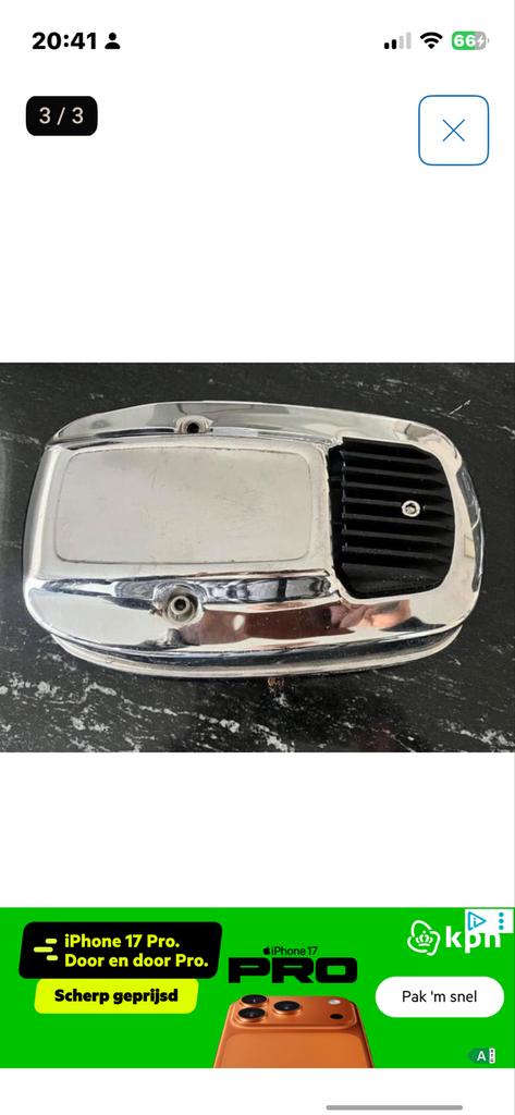 Harley Davidson Shovelhead luchtfilterkappen per stuk, Motoren, Accessoires | Overige, Gebruikt, Ophalen of Verzenden