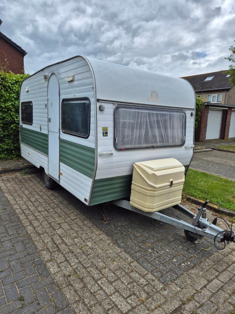 Caravan chateau 390 parade met voortent b-rijbewijs, Reservewiel, Particulier, 500 - 750 kg, Tot en met 4