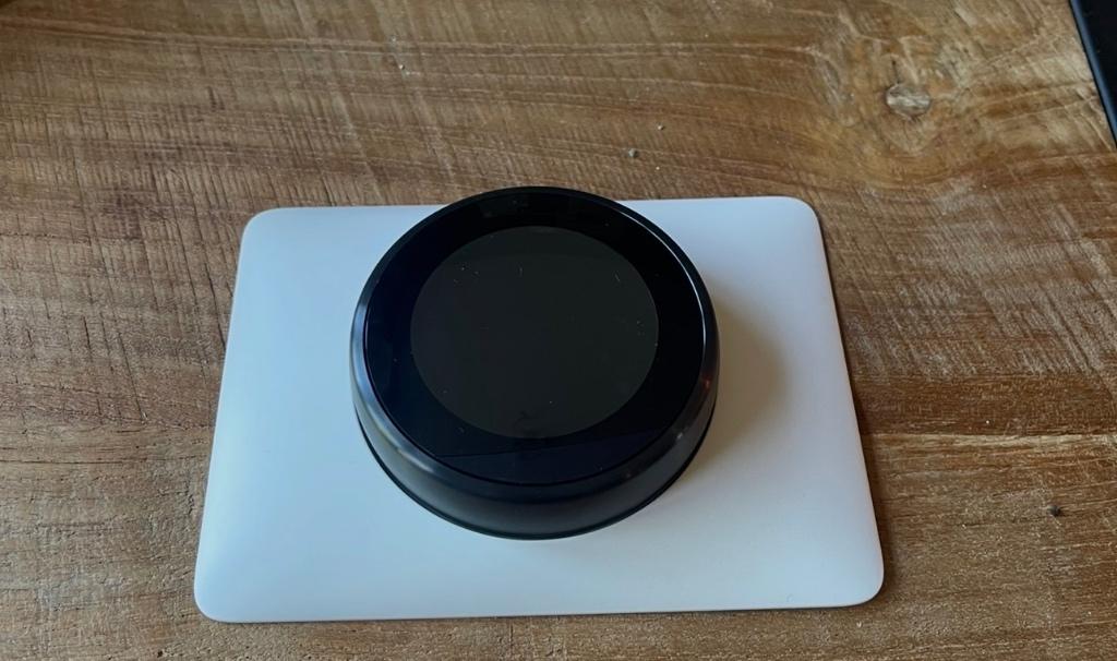 Nest learning thermostaat V2 + Heat Link, Doe-het-zelf en Verbouw, Thermostaten, Ophalen of Verzenden, Slimme thermostaat, Gebruikt