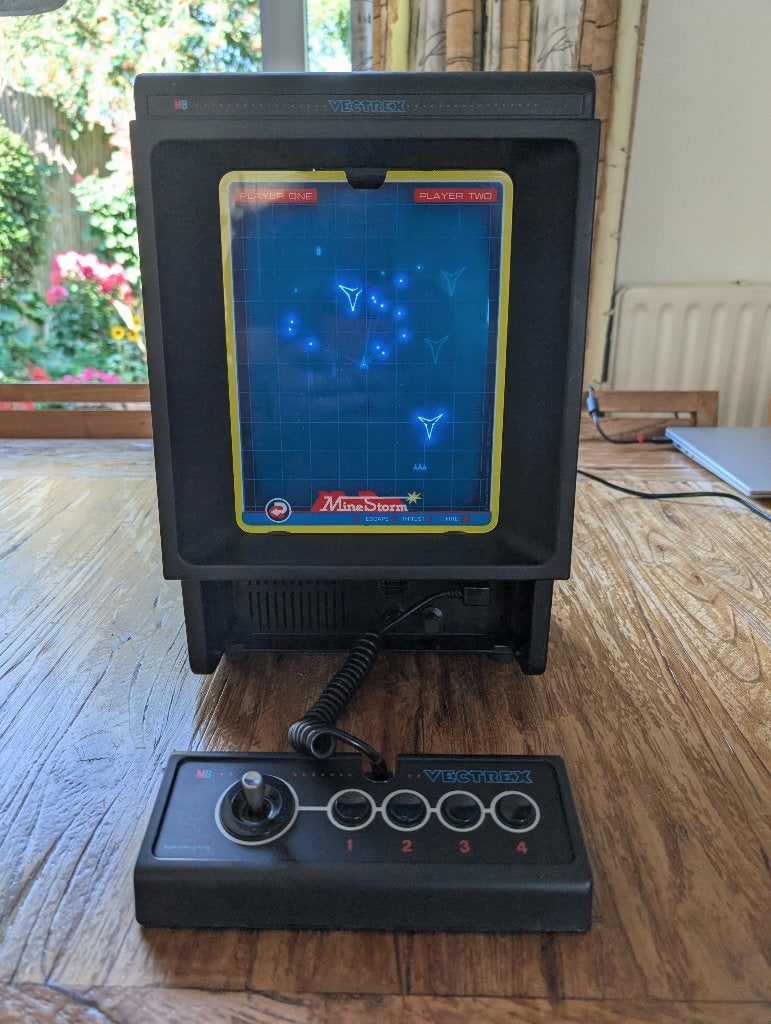 Vectrex model 3000  -  retro spelcomputer +  9 spellen, Ophalen, MB Vectrex