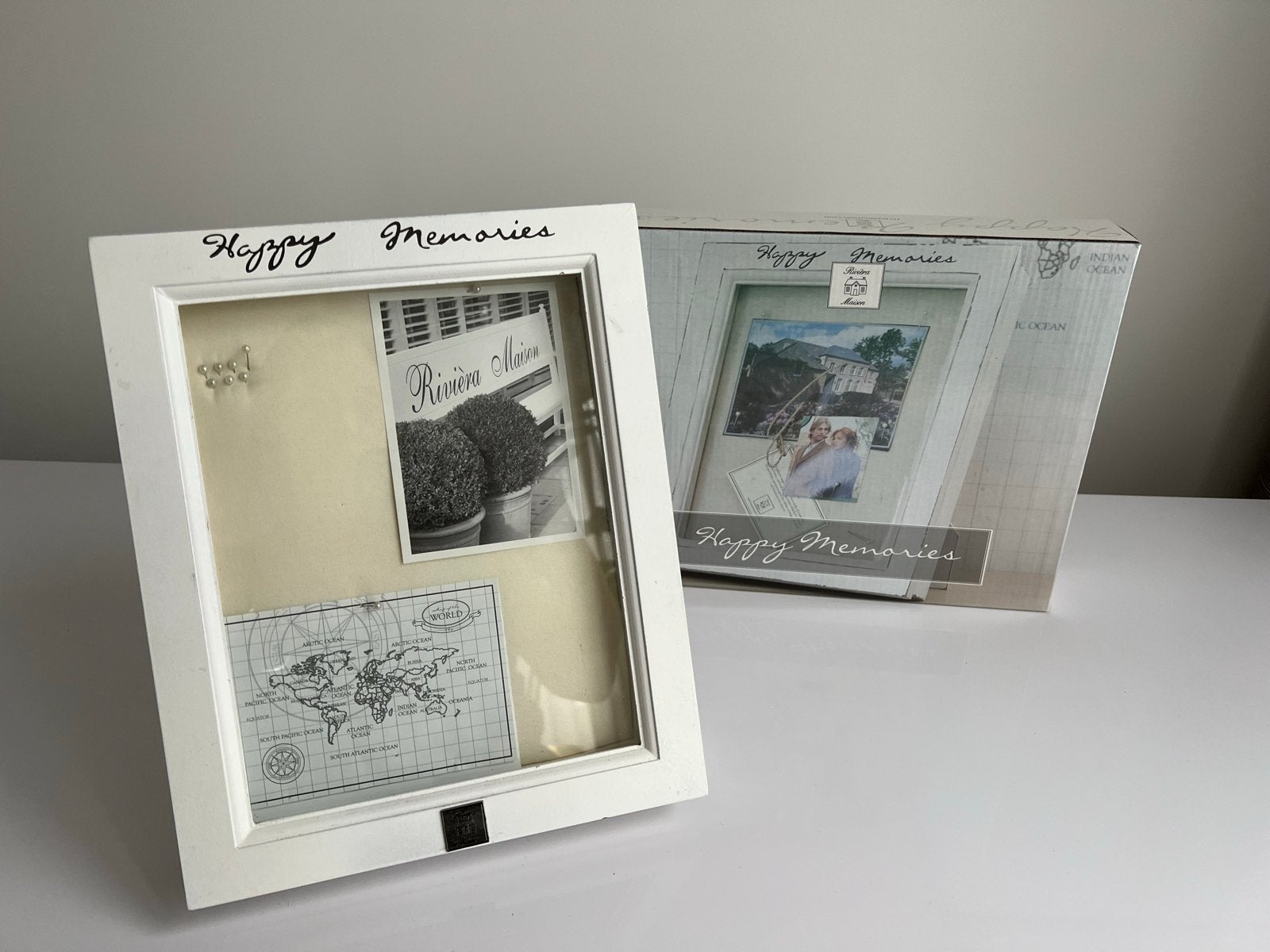 Rivièra Maison 'Happy Memories' fotolijst, Ophalen of Verzenden, Zo goed als nieuw, Fotolijst, Wit