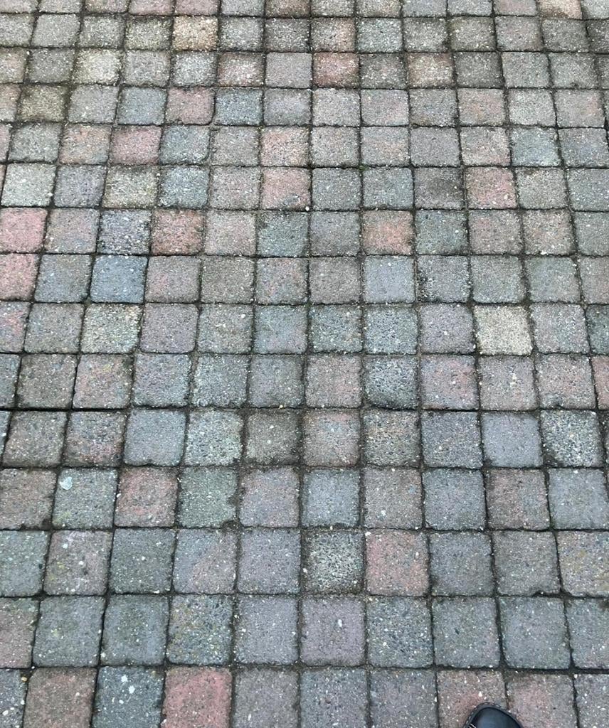 Tegels koppelstones gratis, Ophalen, Gebruikt, Beton, Terrastegels