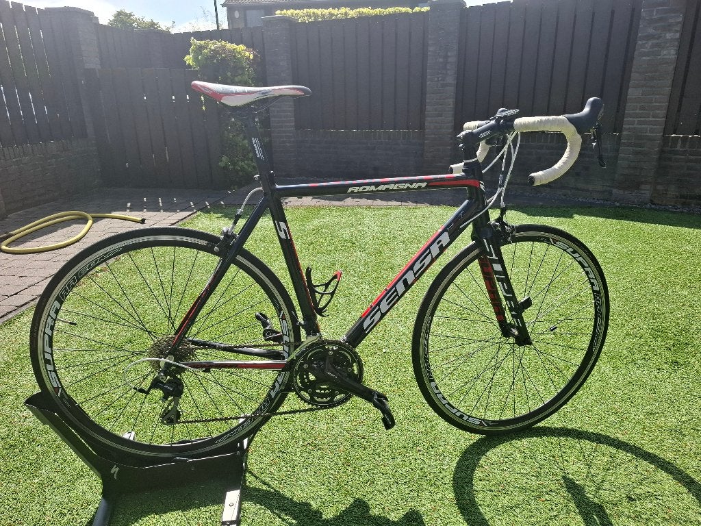 Sensa racefiets, Aluminium, Zo goed als nieuw, Meer dan 20 versnellingen, 53 tot 57 cm