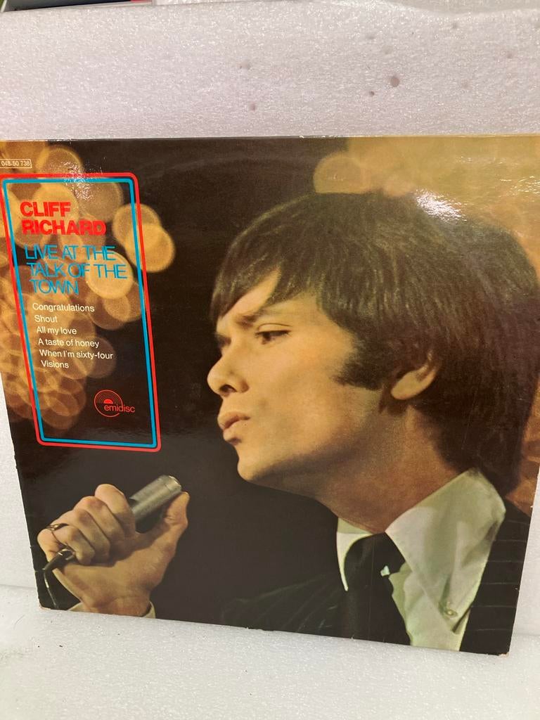 Cliff Richard - Live at the Talk of the Town LP, Ophalen of Verzenden, 1960 - 1969, Zo goed als nieuw, 12 inch