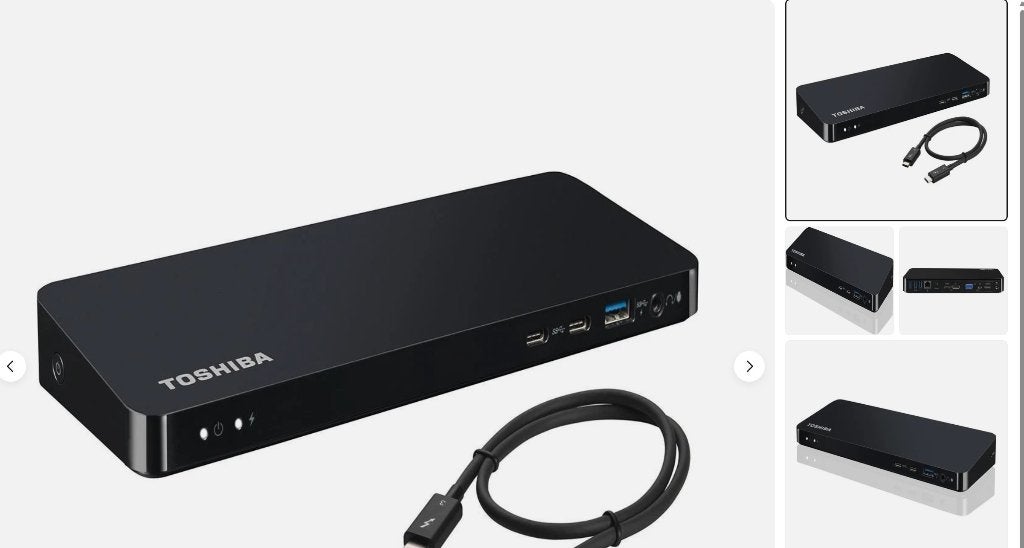 Toshiba Thunderbolt 3 Dock Pa5281e-1prp Docking Station, Computers en Software, Ophalen of Verzenden
