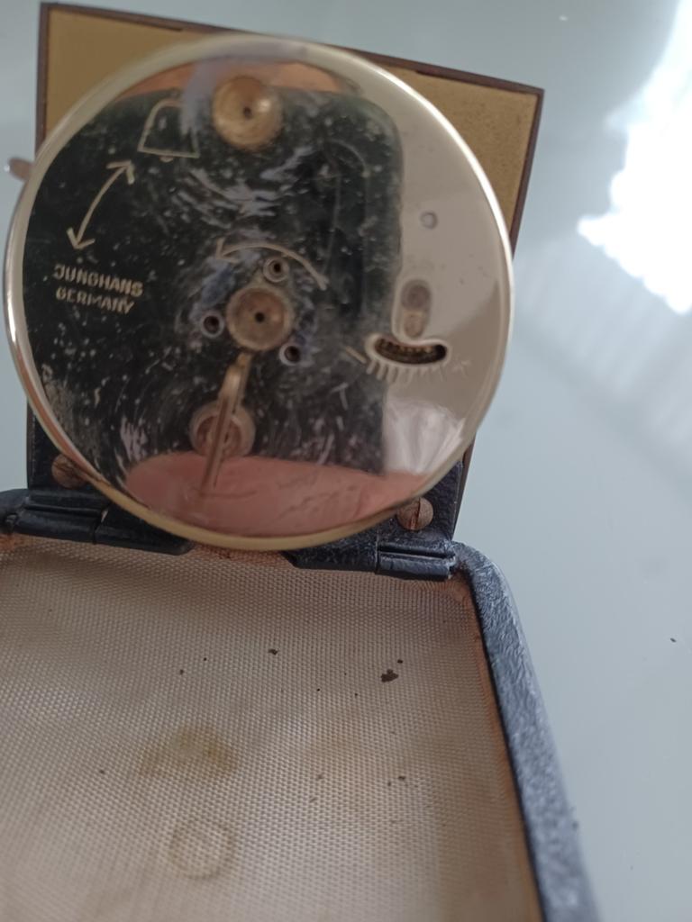 Vintage Junghans reiswekker - Duitsland, Antiek en Kunst, Antiek | Klokken, Ophalen