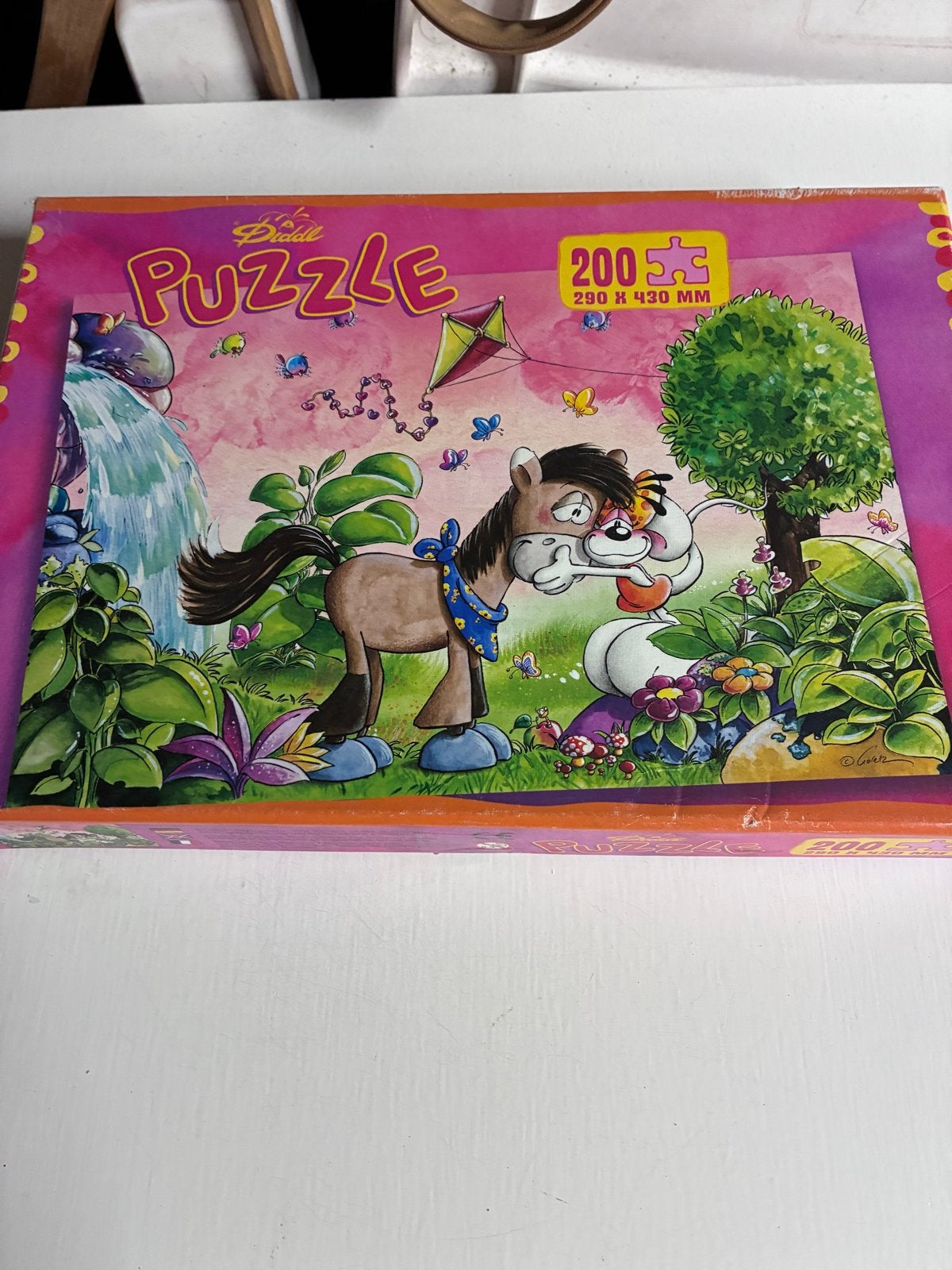 Diddl Legpuzzel 200 stukjes - Paard en Diddlina, Ophalen of Verzenden, Minder dan 500 stukjes, Gebruikt, Legpuzzel