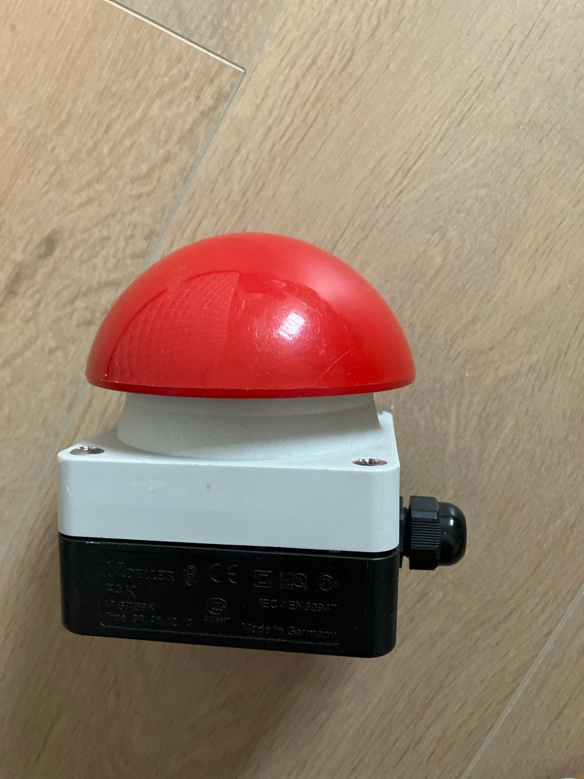 Moeller FAK Noodstop Drukknop Rood - Made in Germany, Ophalen, Gebruikt, Overige merken, Schakelaar