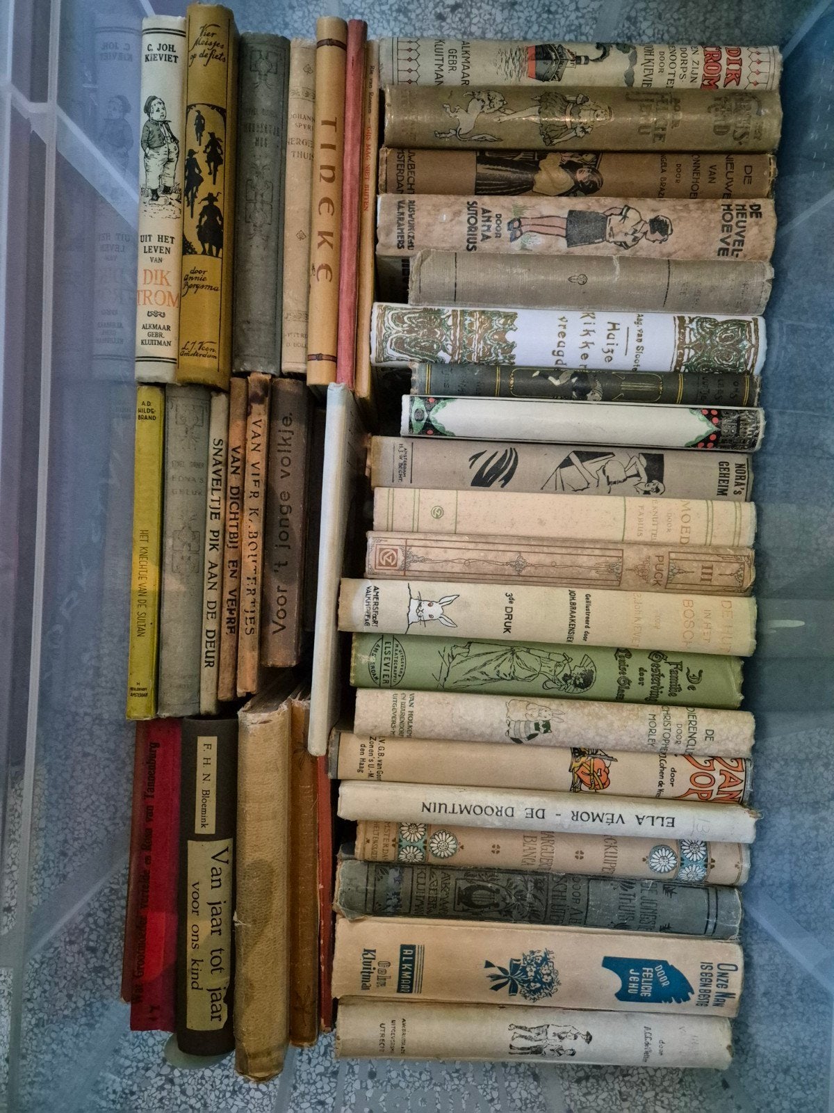 Verzameling antieke / vintage Nederlandse kinderboeken, Antiek en Kunst, Antiek | Boeken en Bijbels, Ophalen, Diverse auteurs