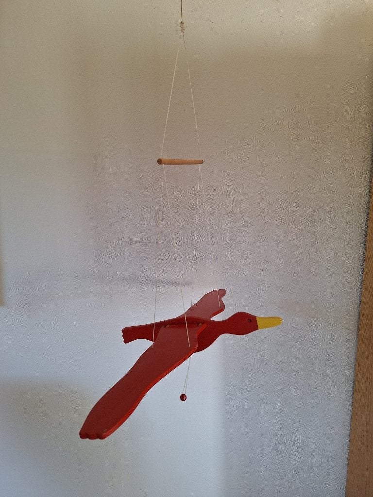 Houten vogel mobile, Ophalen, Zo goed als nieuw, Overige typen