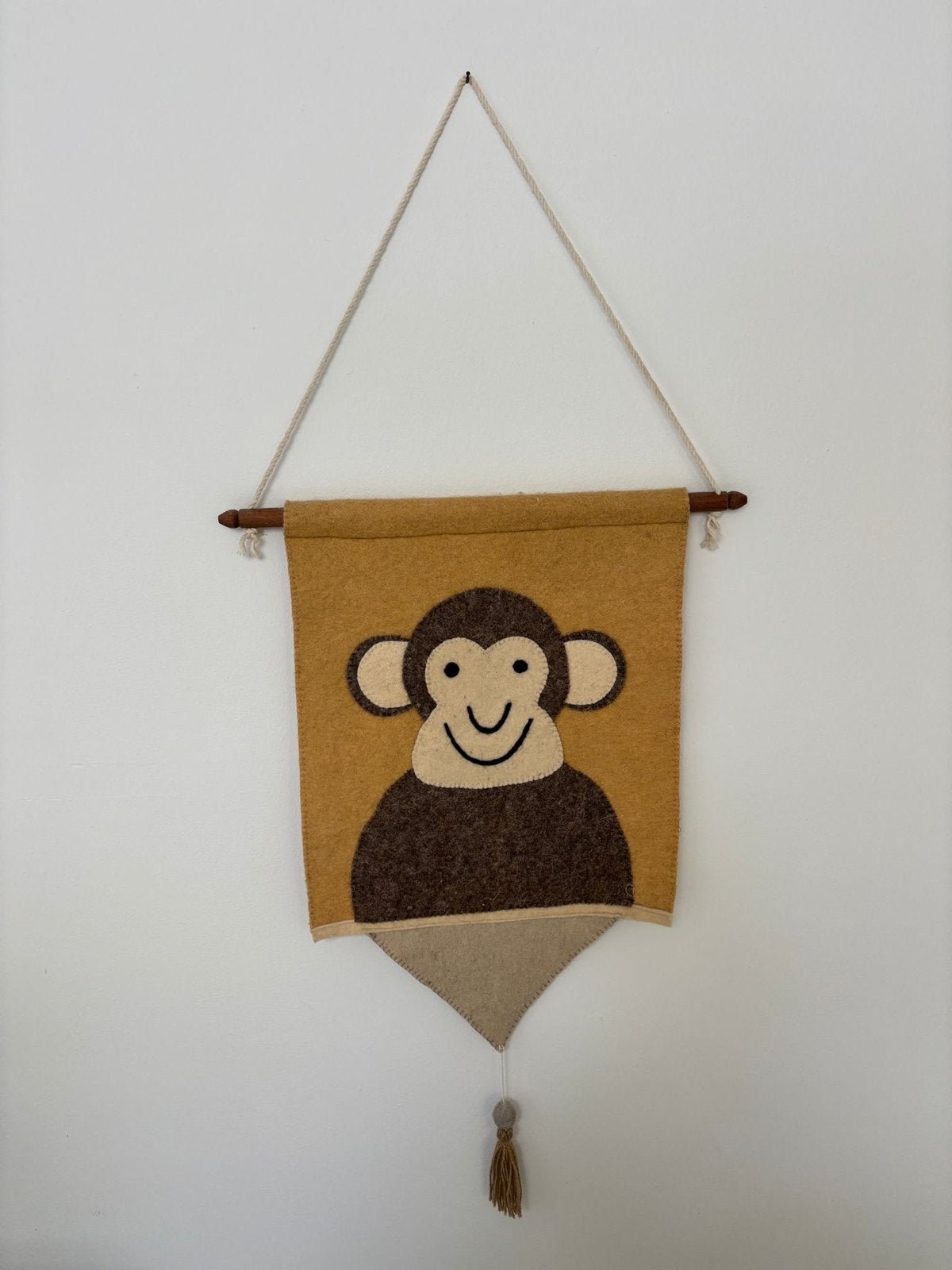 Wandhanger aap - Vrolijke decoratie kinderkamer Kidsdepot, Ophalen, Overige merken, Bruin, Zo goed als nieuw