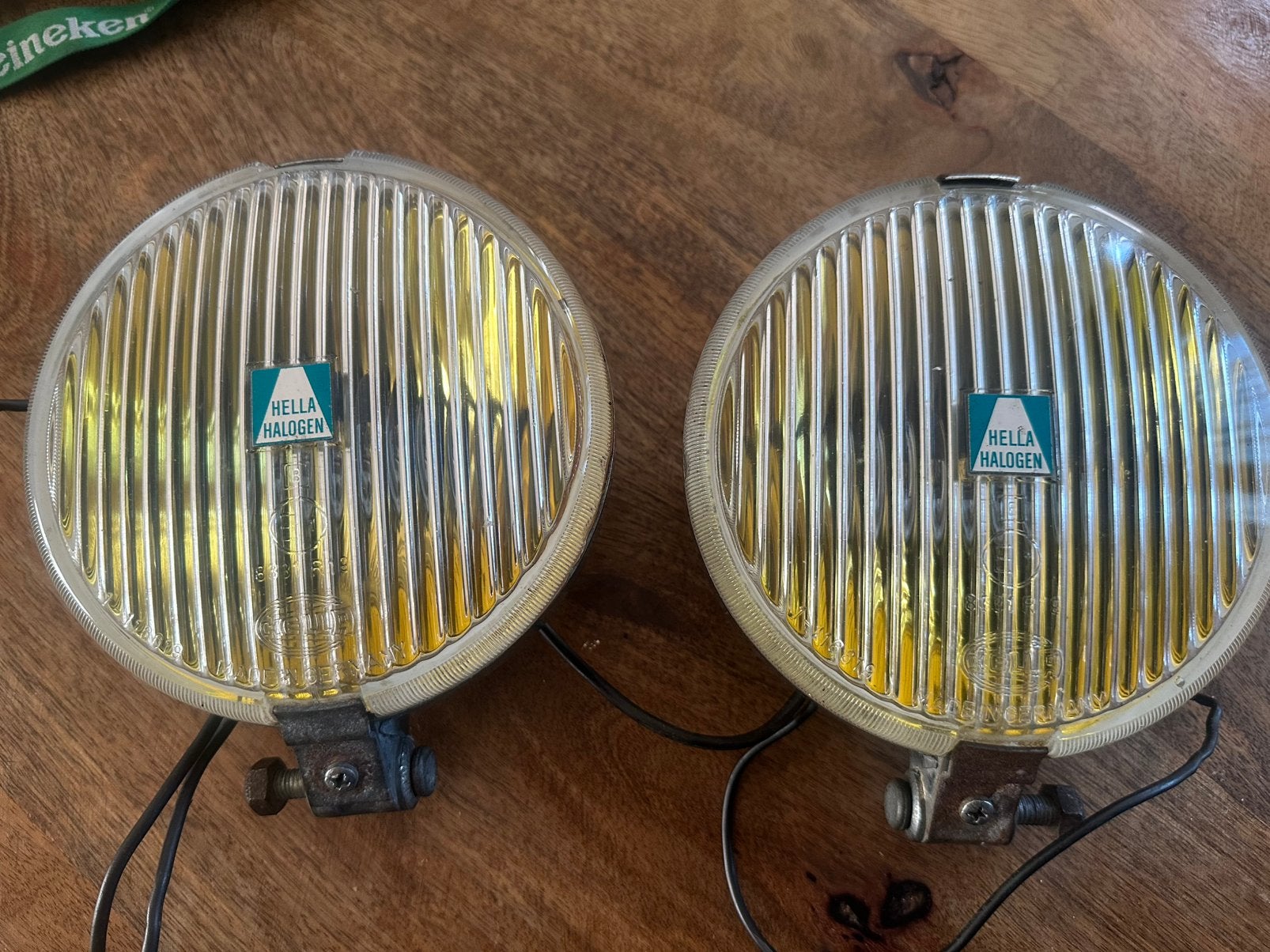 Twee Hella mistlampen voor oldtimer (verchroomd), Ophalen of Verzenden, Gebruikt, Oldtimer onderdelen