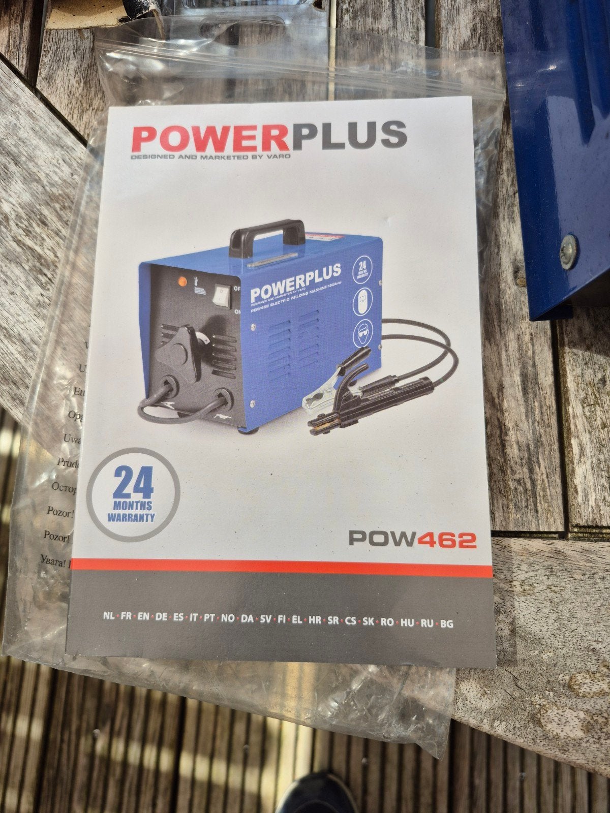 Powerplus POW462 Lasapparaat 160A met accessoires, Ophalen of Verzenden, Gebruikt, 150 tot 250 ampère, Elektroden