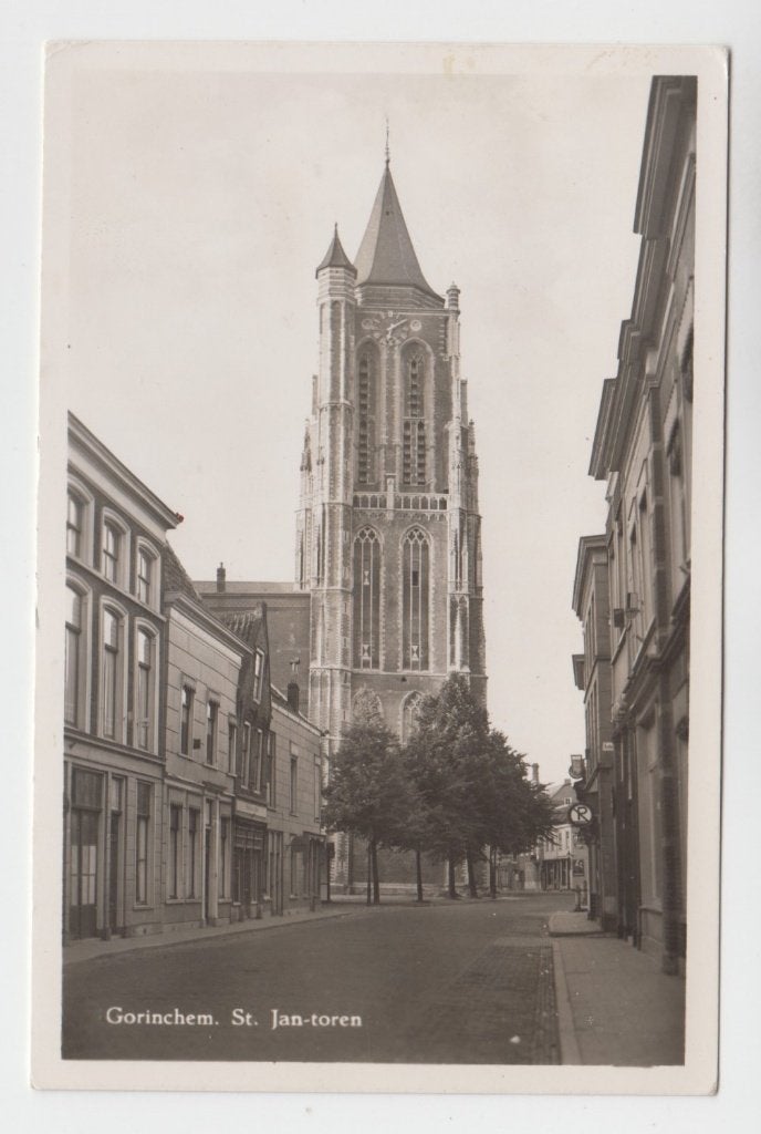 035 Gorinchem St. Jan-Toren B28, Verzenden, 1940 tot 1960, Ongelopen, Zuid-Holland