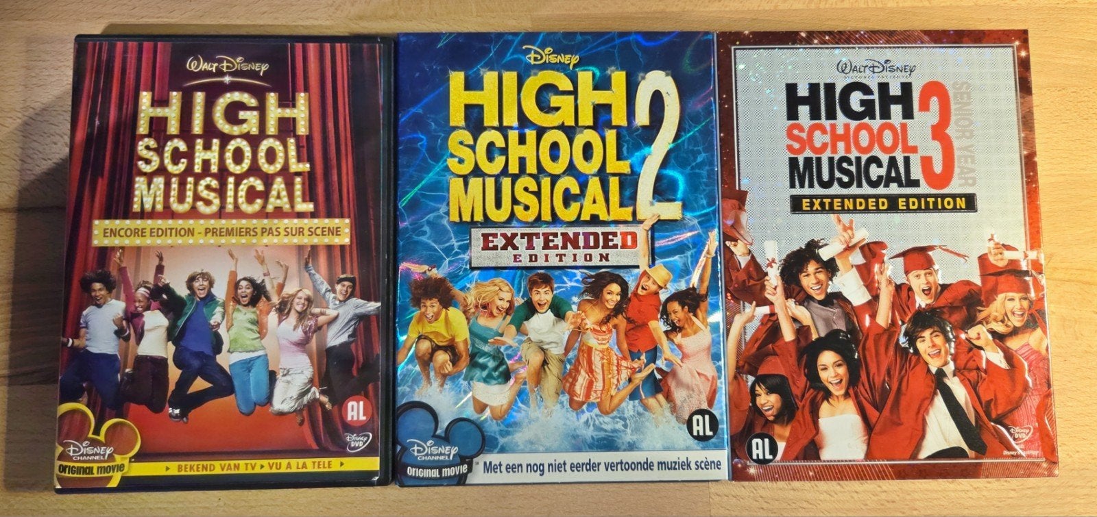 High School Musical 1, 2 & 3 DVD - Disney Films, Alle leeftijden, Ophalen of Verzenden, Zo goed als nieuw