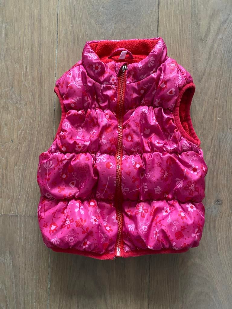Roze bodywarmer maat 80, Kinderen en Baby's, Babykleding | Maat 80, Ophalen of Verzenden, Gebruikt, Meisje, Jasje