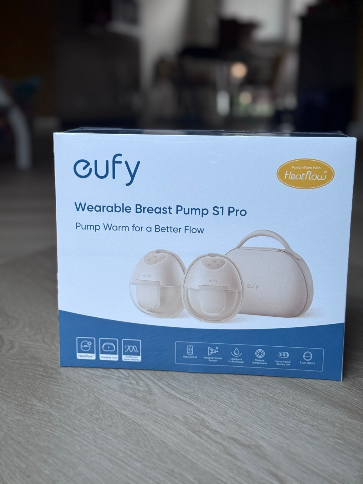 Eufy Wearable Borstkolf S1 Pro met HeatFlow - Nieuw - Bon, Draadloos, Eufy, Nieuw, Borstkolf