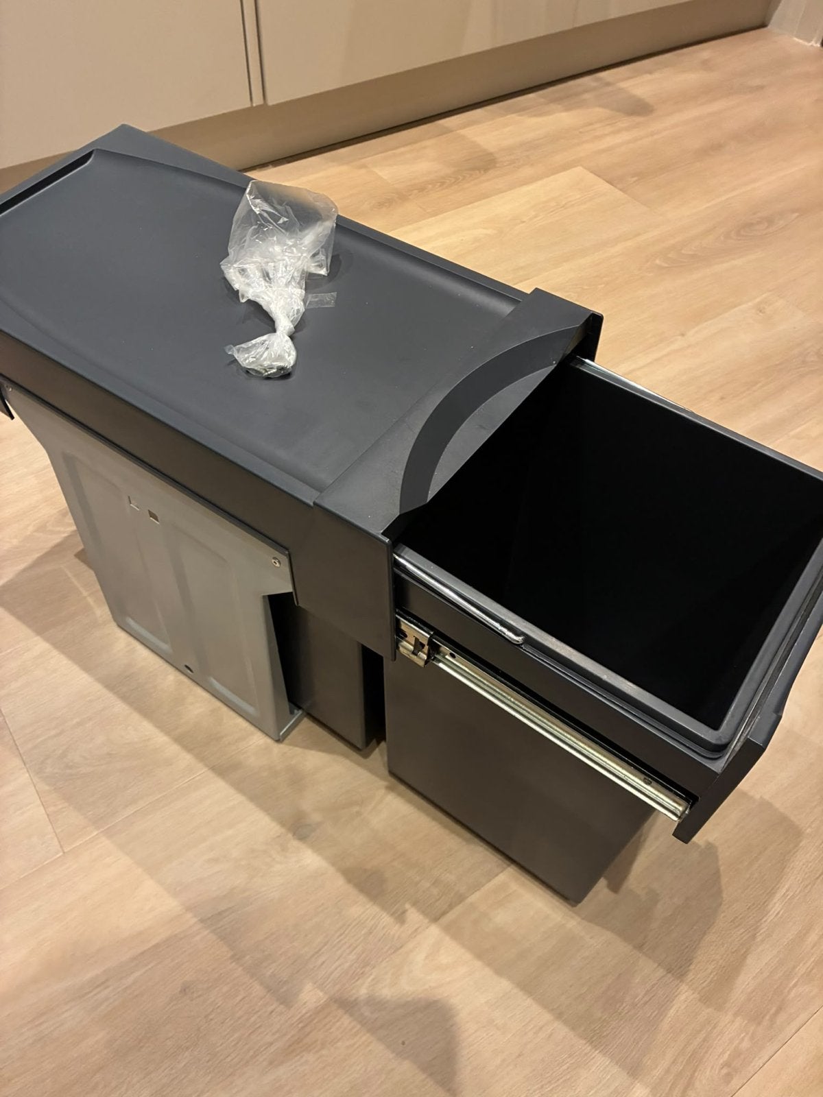 Inbouw afvalemmer Hailo, 2 x 15 liter, nieuw, 10 tot 20 liter, Ophalen of Verzenden, Nieuw, Kunststof
