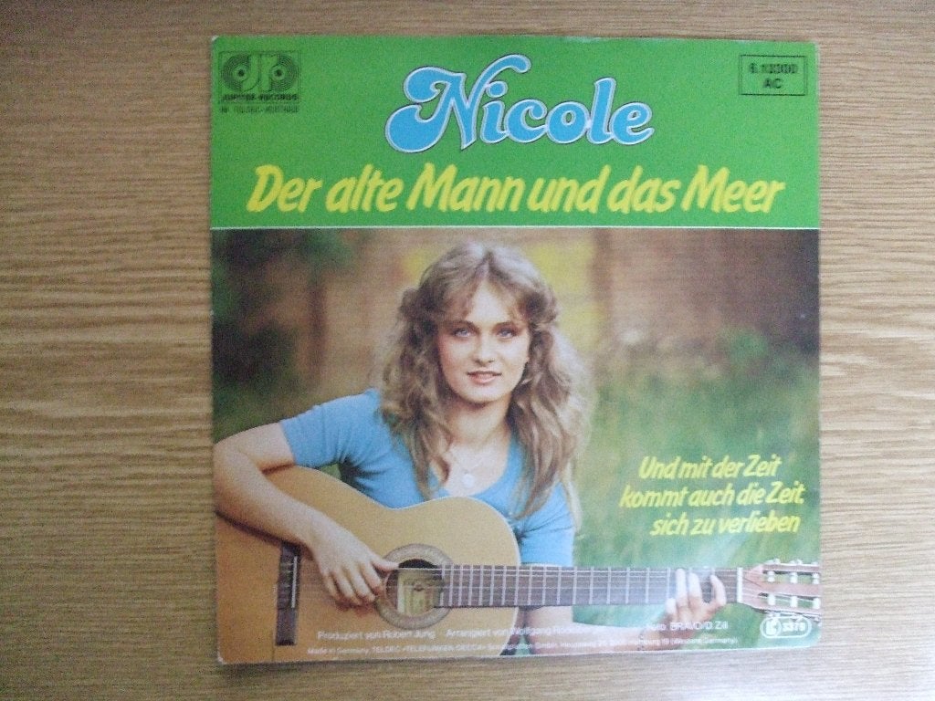 NICOLE   DER ALTE MANN UND DAS MEER / UND MIT DER ZEIT KOMMT, 7 inch, Ophalen of Verzenden, Zo goed als nieuw, Pop