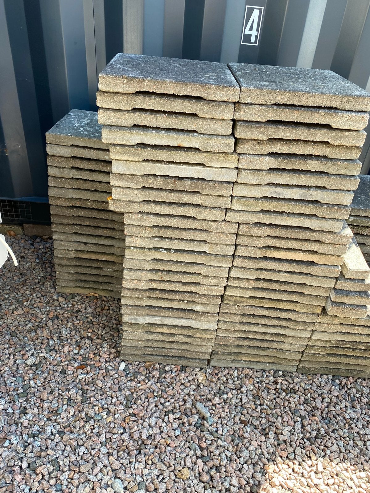 154 Drainage tegels 30x30x3.5cm voor balkon/platdak, Ophalen, Gebruikt, 10 m² of meer, Beton