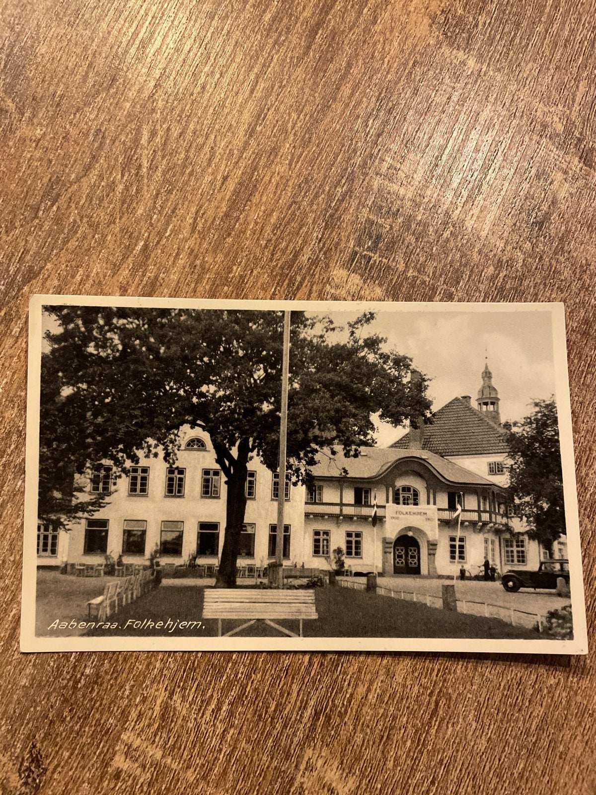 Oude ansichtkaart Aabenraa. Folkehjem. Denemarken, Ophalen of Verzenden, Ongelopen, Overig Europa