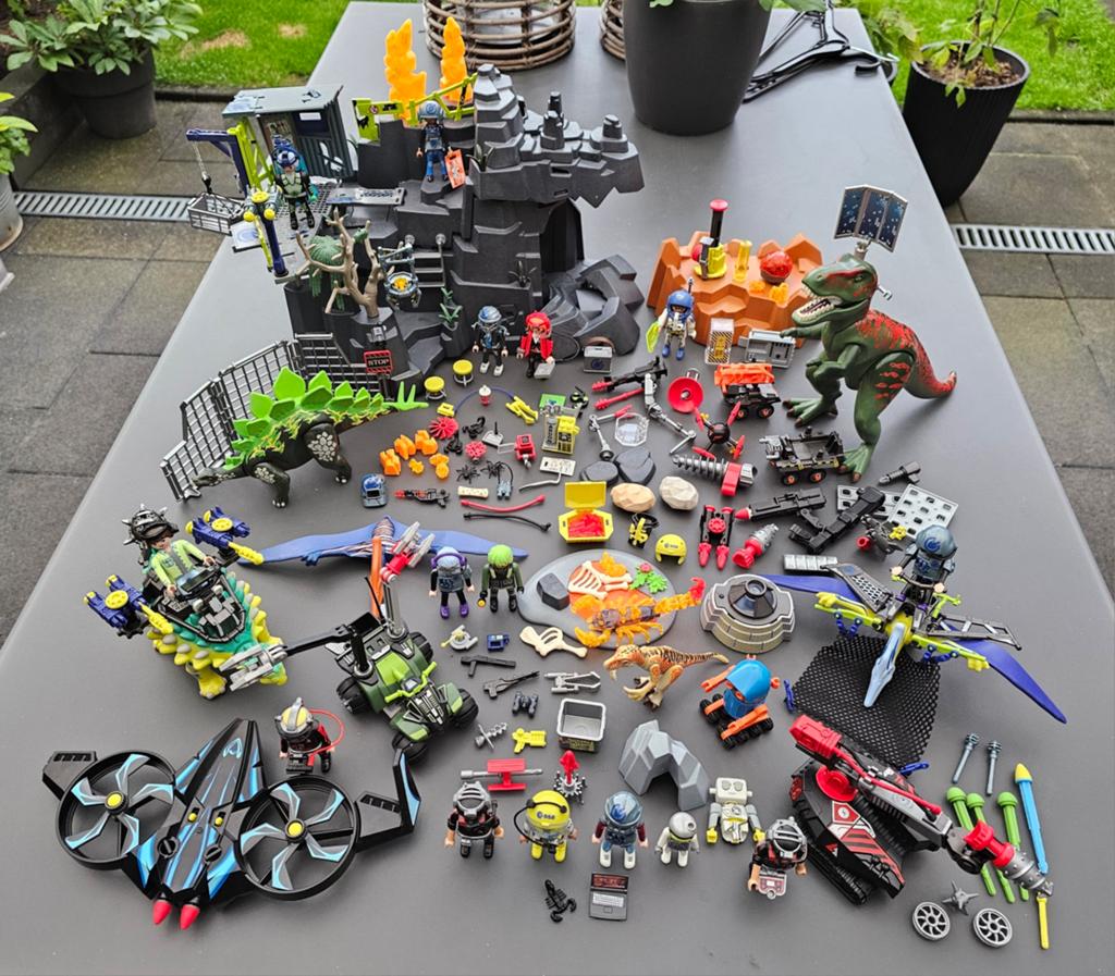 Playmobil dino rise (grote set, dino rock, dinosaurus, space, Ophalen of Verzenden, Gebruikt