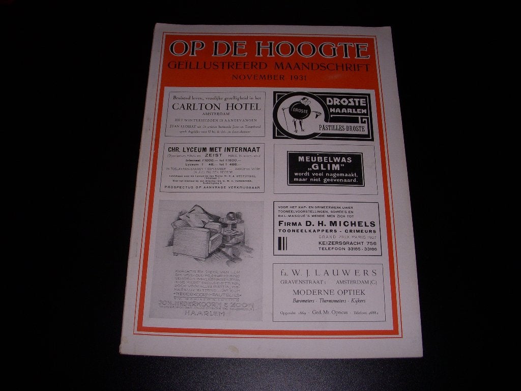 Art Deco tijdschrift Op De Hoogte 1931 wintersport, Circus, Boeken, Ophalen of Verzenden, Zo goed als nieuw, Glossy