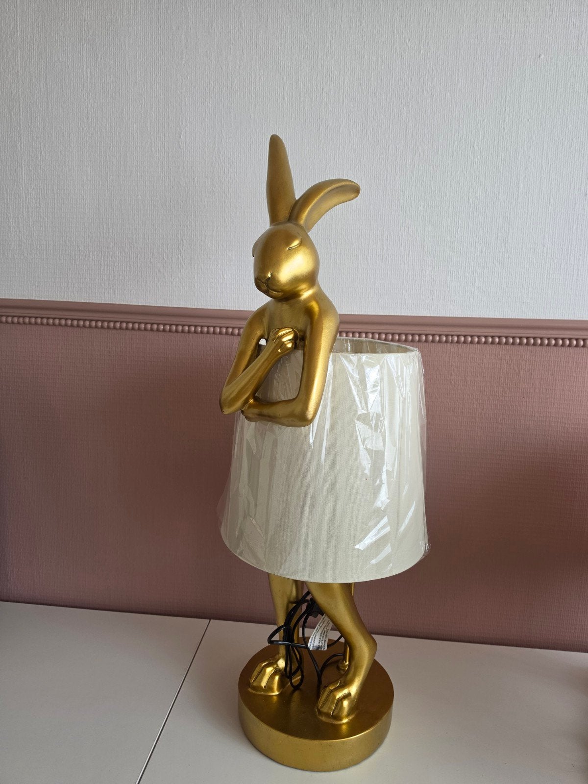 Kare Design tafellamp konijn wit goud 88x31x31cm nieuw, Ophalen of Verzenden, Nieuw, 75 cm of meer