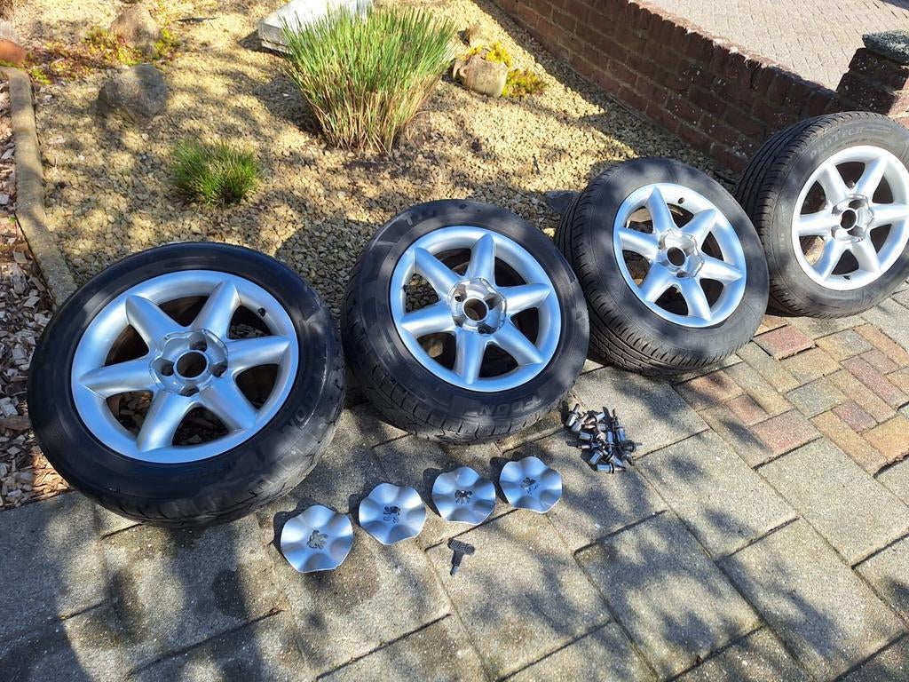 Peugeot 406 Coupé Starfish wielen, Auto-onderdelen, Banden en Velgen, Banden en Velgen, Zomerbanden, 16 inch, 215 mm, Ophalen