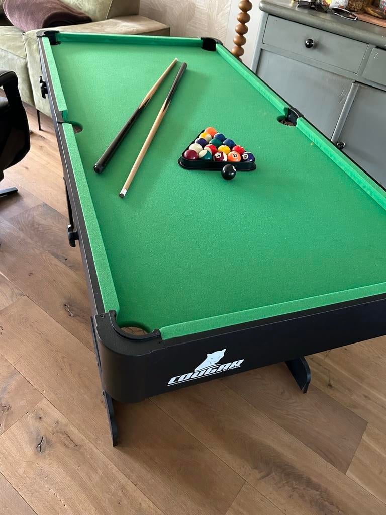 Kinderpoolbiljarttafel Cougar, Ophalen, Gebruikt, Pooltafel