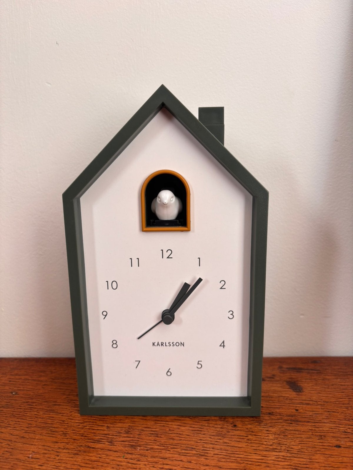 Karlsson Cuckoo Koekoekswekker Groen Analoge Vogelhuisklok, Analoog, Koekoeksklok, Ophalen of Verzenden, Karlsson
