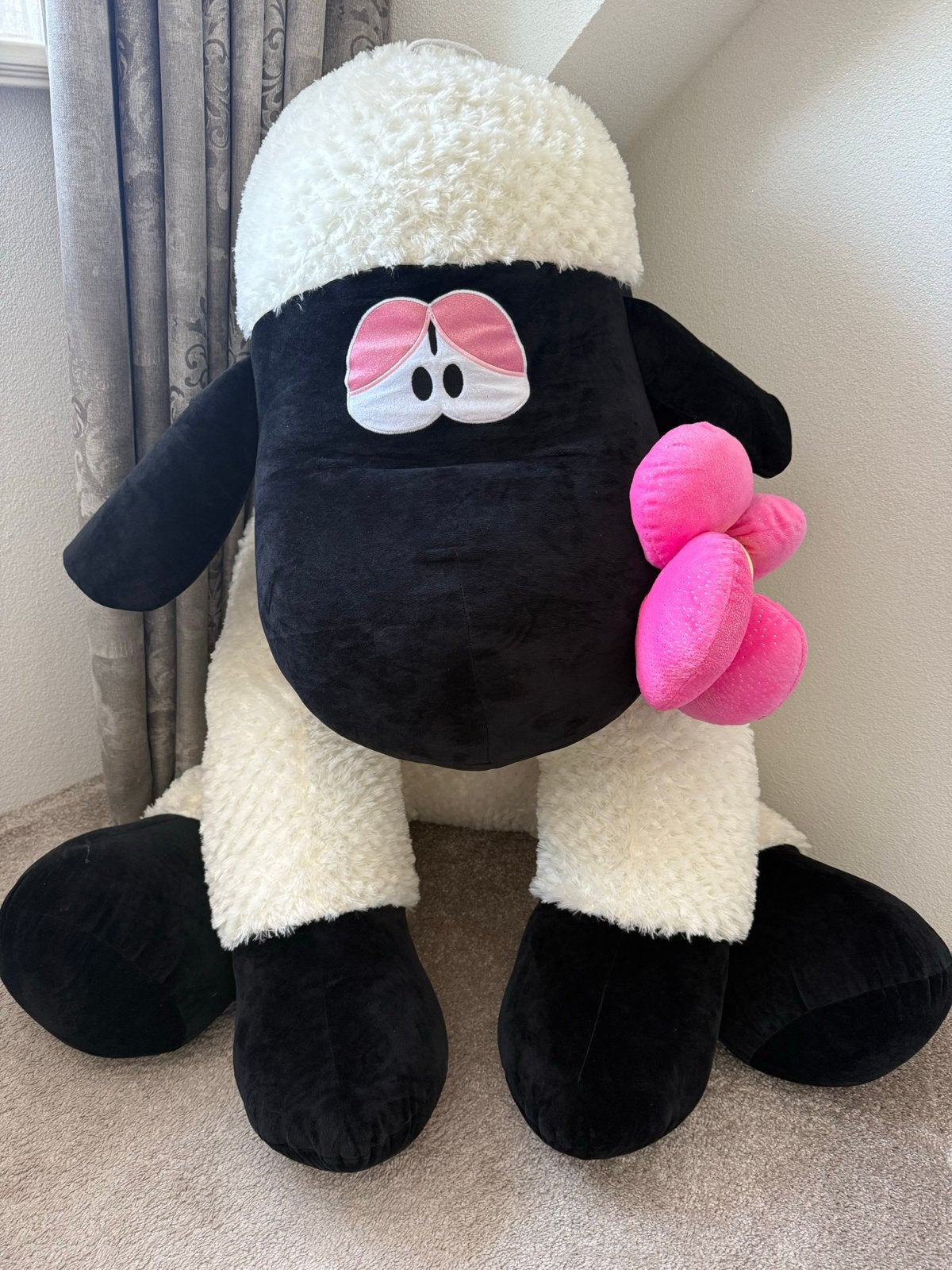 Grote Shaun het Schaap knuffel - Zo goed als nieuw, Ophalen, Overige merken, Overige karakters, Overige typen