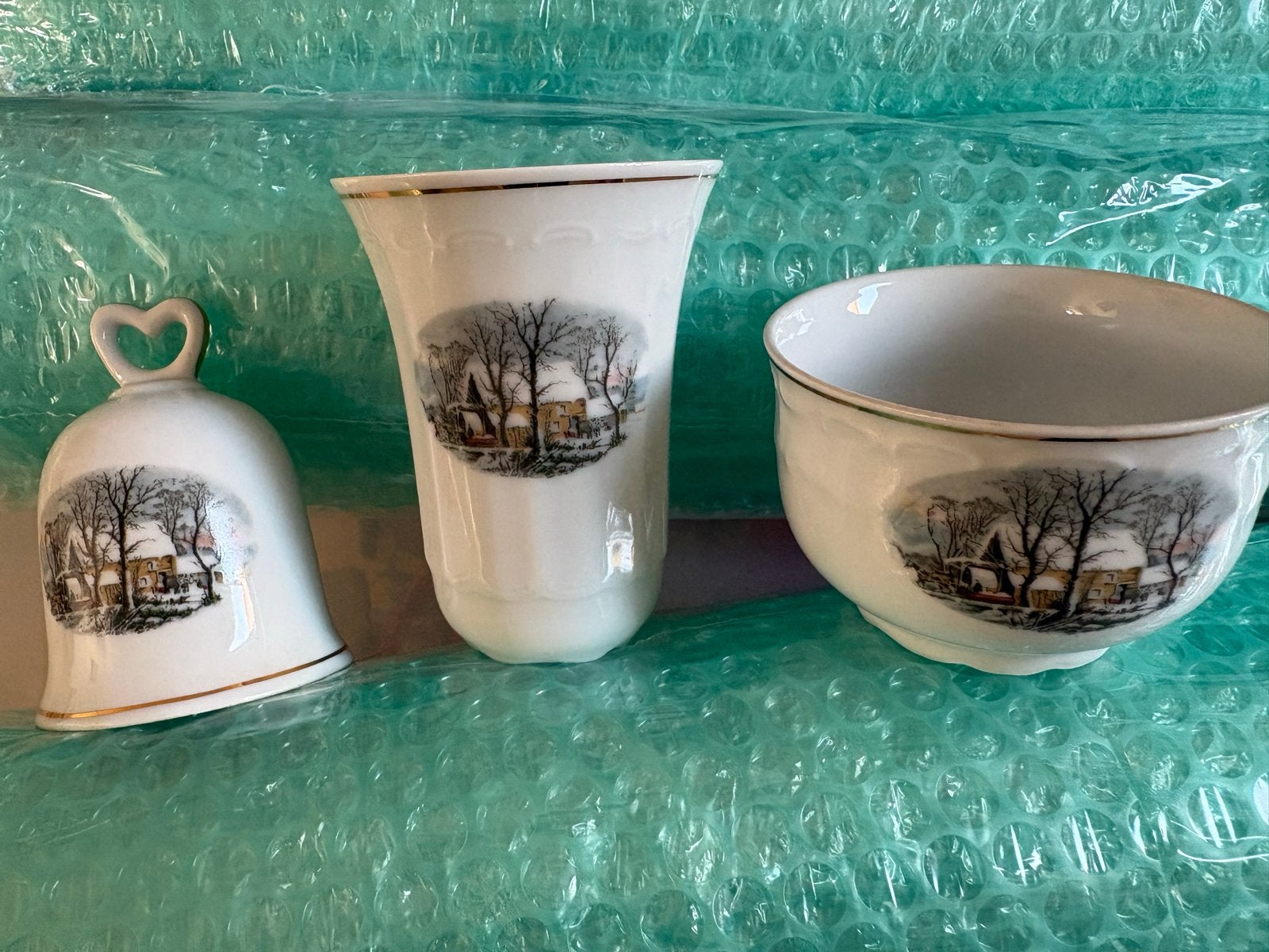 Crown Bavaria Avon Winterdecor Set (3 stuks), Ophalen of Verzenden