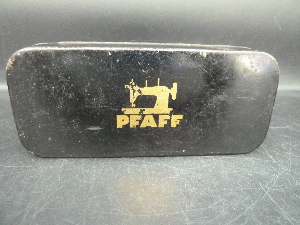 Antiek blikje voor de naaimachine Pfaff, Ophalen of Verzenden, Gebruikt, Toebehoren, Pfaff