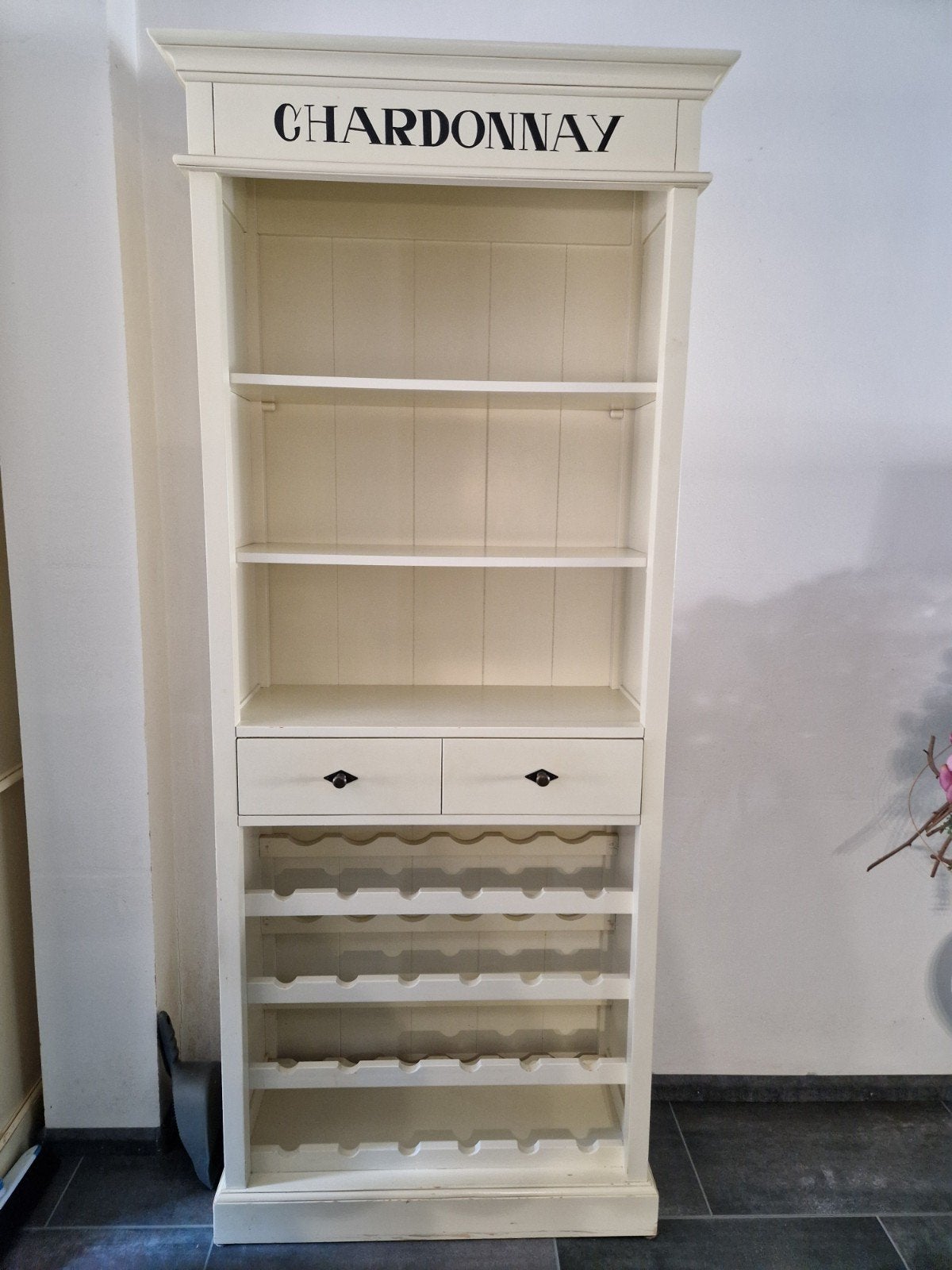 créme witte wijn/glas kast Chardonnay, Ophalen, Gebruikt, Hout, 15 tot 25 flessen