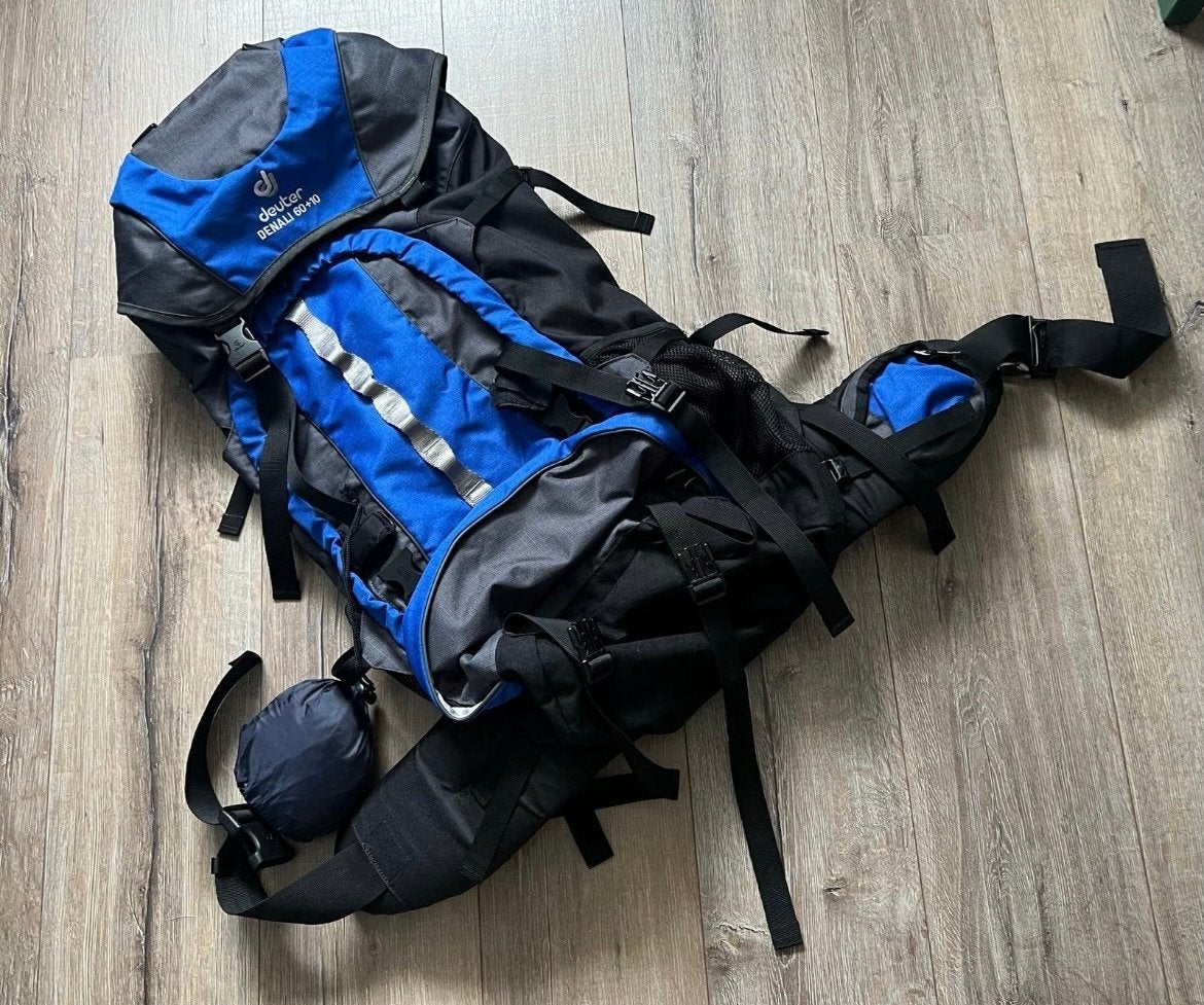 Deuter Denali 60+10 Trekkingrugzak - Blauw/Zwart, Sieraden, Tassen en Uiterlijk, Overige merken, 40 cm of meer, Ophalen of Verzenden