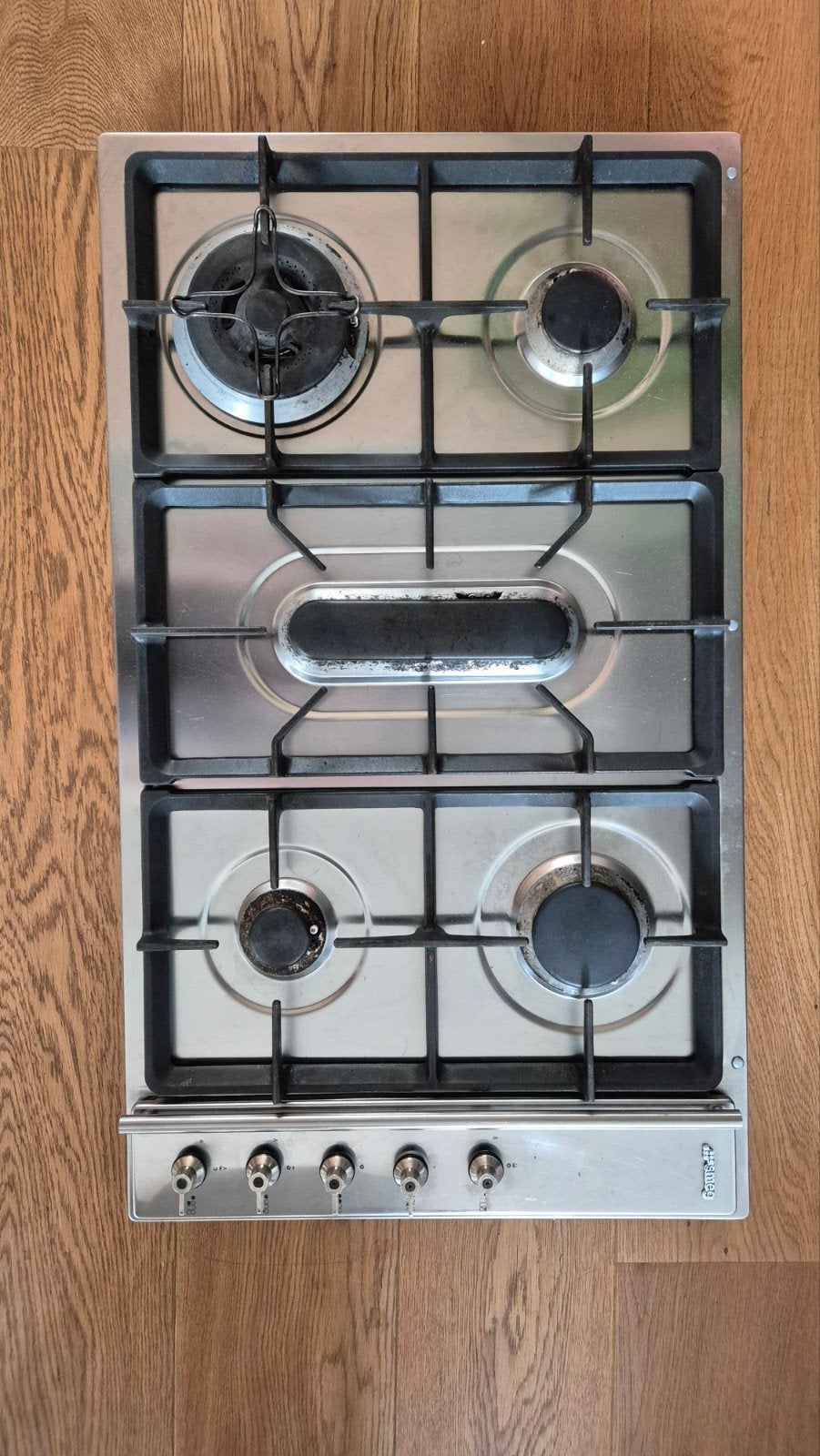 Smeg GKC95-3NLK 5-pits gaskookplaat 85cm, Ophalen, Gebruikt, Inbouw, Gas