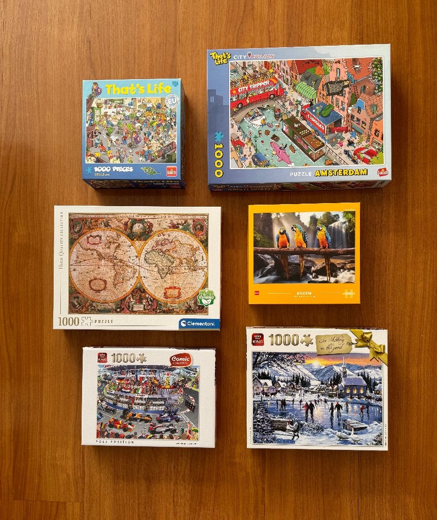 Puzzels 1000 stuks, Ophalen, 500 t/m 1500 stukjes, Zo goed als nieuw, Legpuzzel