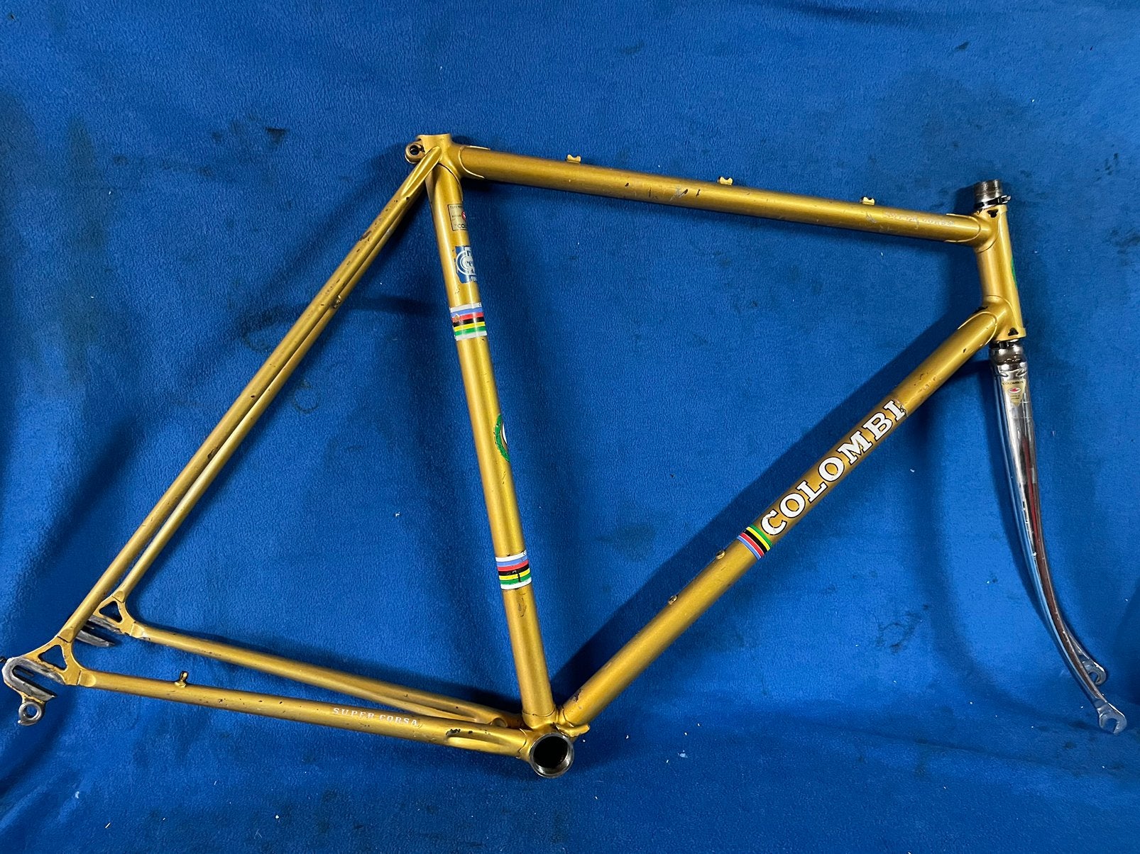 Stalen Colombi Super corsa Racefiets Frame 55 ct Columbus, Verzenden, Zo goed als nieuw, Overige typen