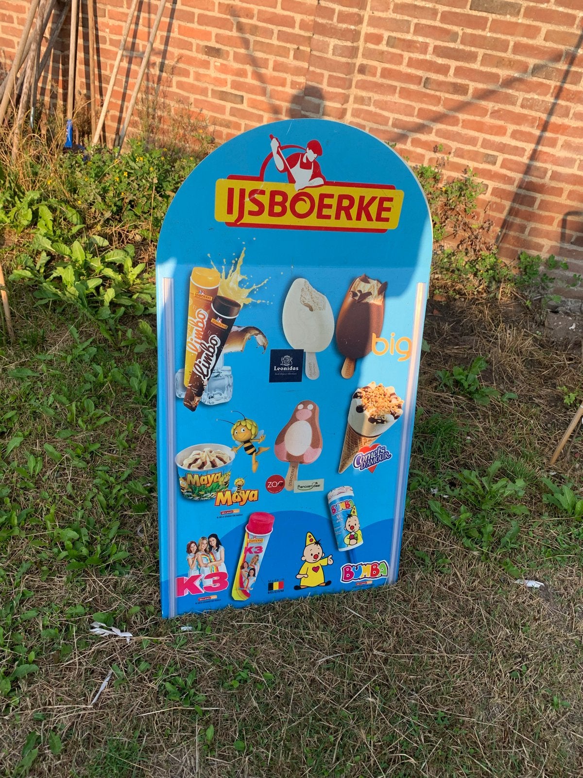 Uniek ijsjes bord straatbord K3 Maya de bei Bumba, Witgoed en Apparatuur, Minder dan 75 liter, Ophalen, Zonder vriesvak