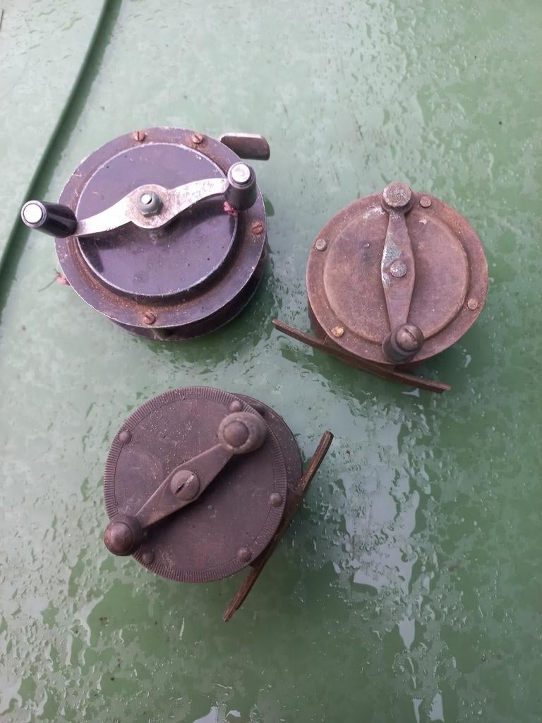 Oude Visreels - Vintage Molens voor de Verzamelaar, Watersport en Boten, Ophalen