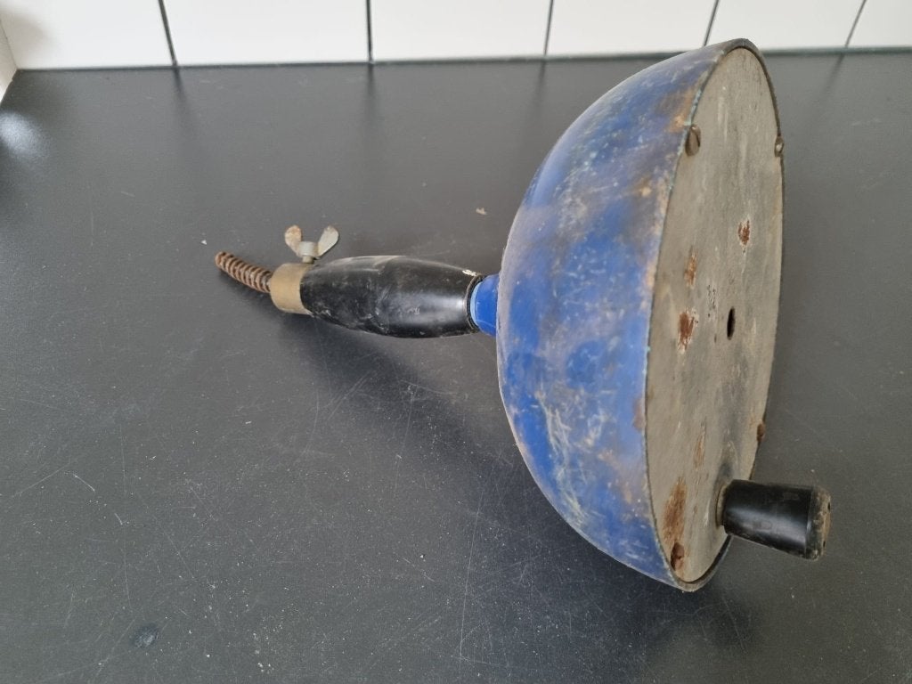Handmatige ontstoppingsveer / rioolveer met draaikruk, Doe-het-zelf en Verbouw, Ophalen of Verzenden, Gebruikt