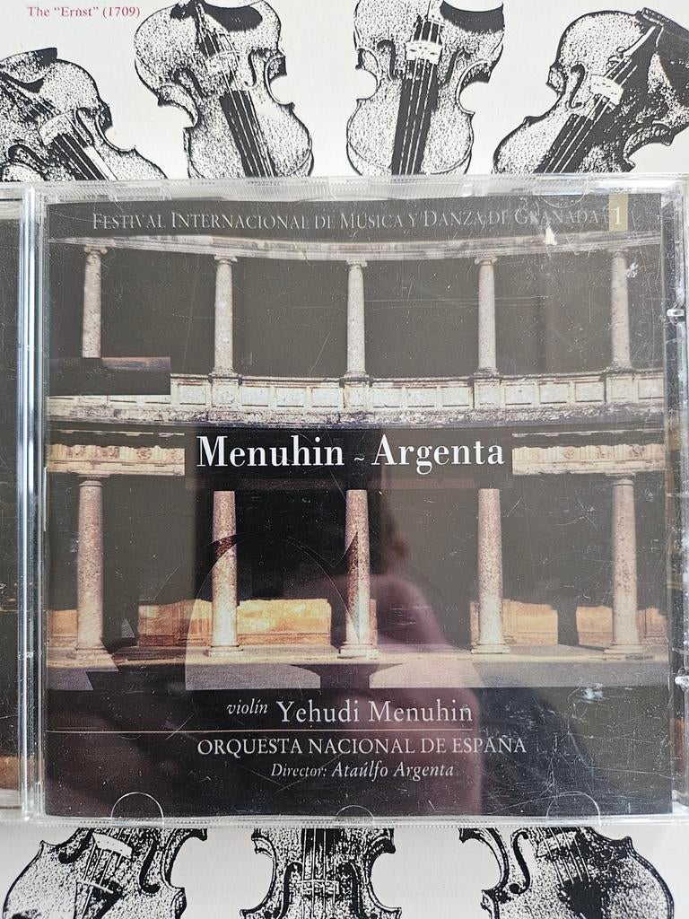 Yehudi Menuhin - Argenta CD: Weber, Brahms, Strauss, Ophalen of Verzenden, Romantiek, Zo goed als nieuw, Orkest of Ballet