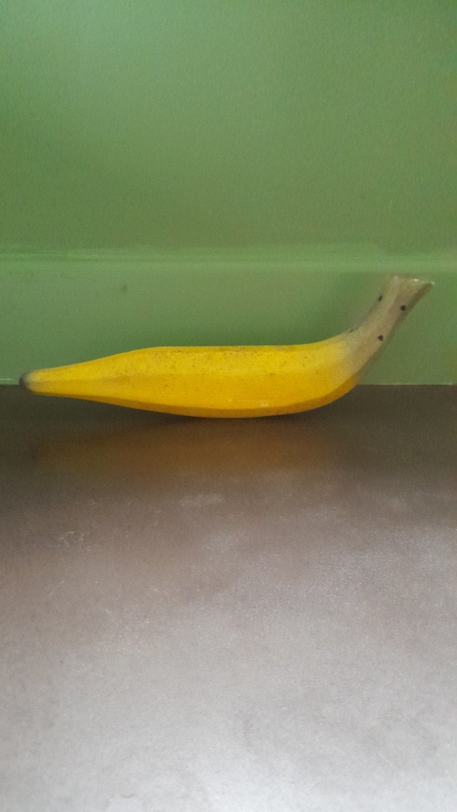 Decoratieve houten banaan, Huis en Inrichting, Ophalen of Verzenden, Gebruikt, Geel, Hout