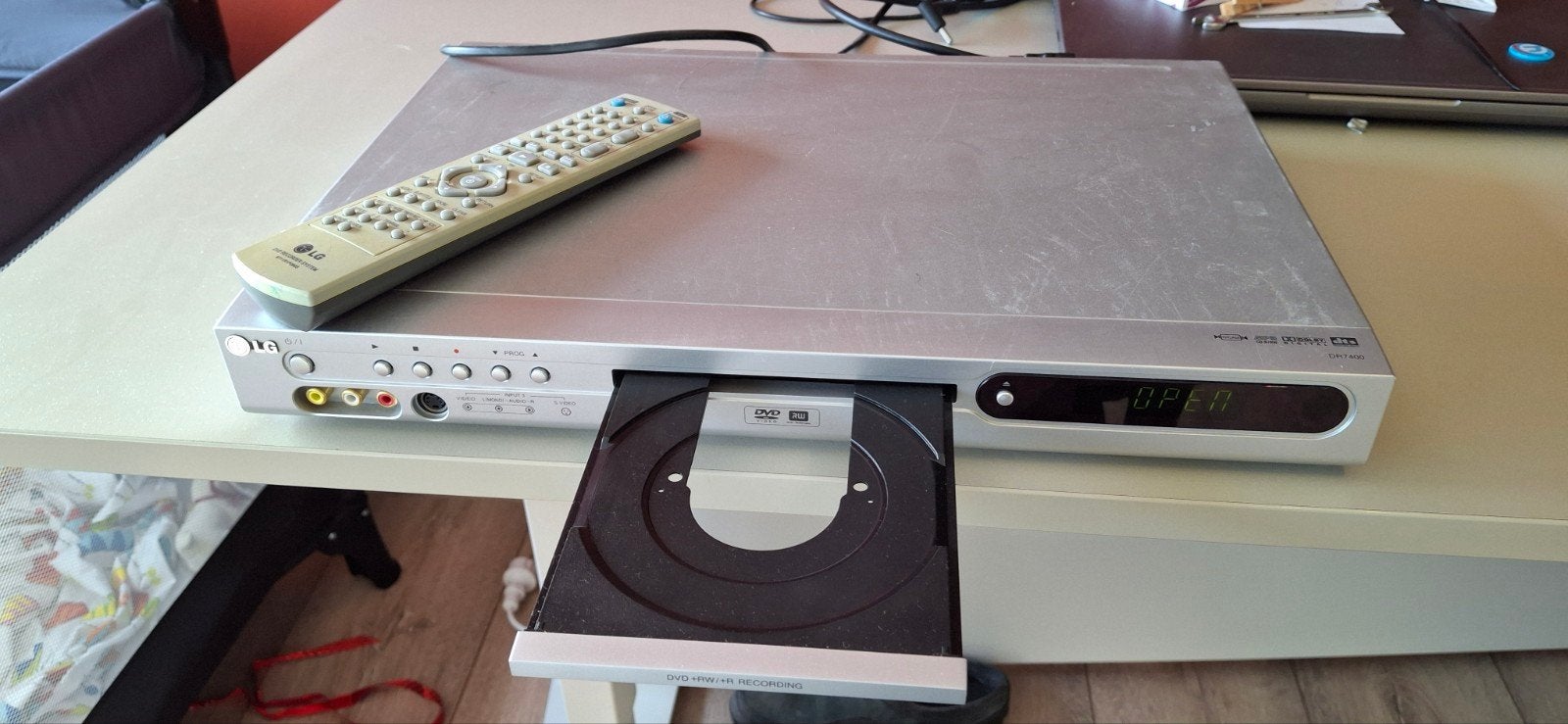 LG DR7400 DVD-recorder met afstandsbediening, Audio, Tv en Foto, Dvd-spelers, Ophalen of Verzenden, Gebruikt, Dvd-recorder, LG